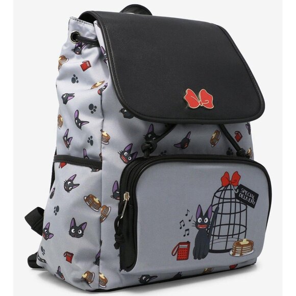 Studio Ghibli Kiki\'s Delivery Service Jiji Slouch Backpack Her Universe NEW main image 5
